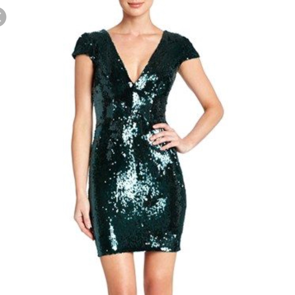 Dress The Population Zoe Sequin Mini Dress
